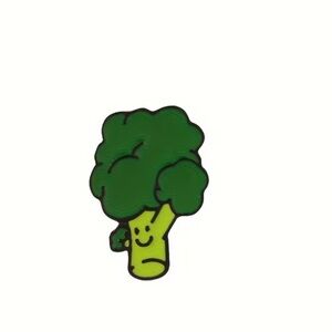 Cute Broccoli Enamel Pin - Green Veggie Charm